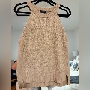 J. Crew Women's Beige Crew Neck  each summer halter Sweater top.